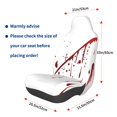 thumbnail image 3 of Fotbe Bloody Hand Funda para Asiento de Auto con Estampado – Impermeable y Antisudor – Ajuste Universal, Lavable a Máquina, Antideslizante (1 Pieza), 3 of 5