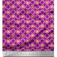 thumbnail image 1 of Soimoi Cotton Voile Fabric Floral & Circle Geometric Fabric Prints By Yard 56 Inch Wide, 1 of 3