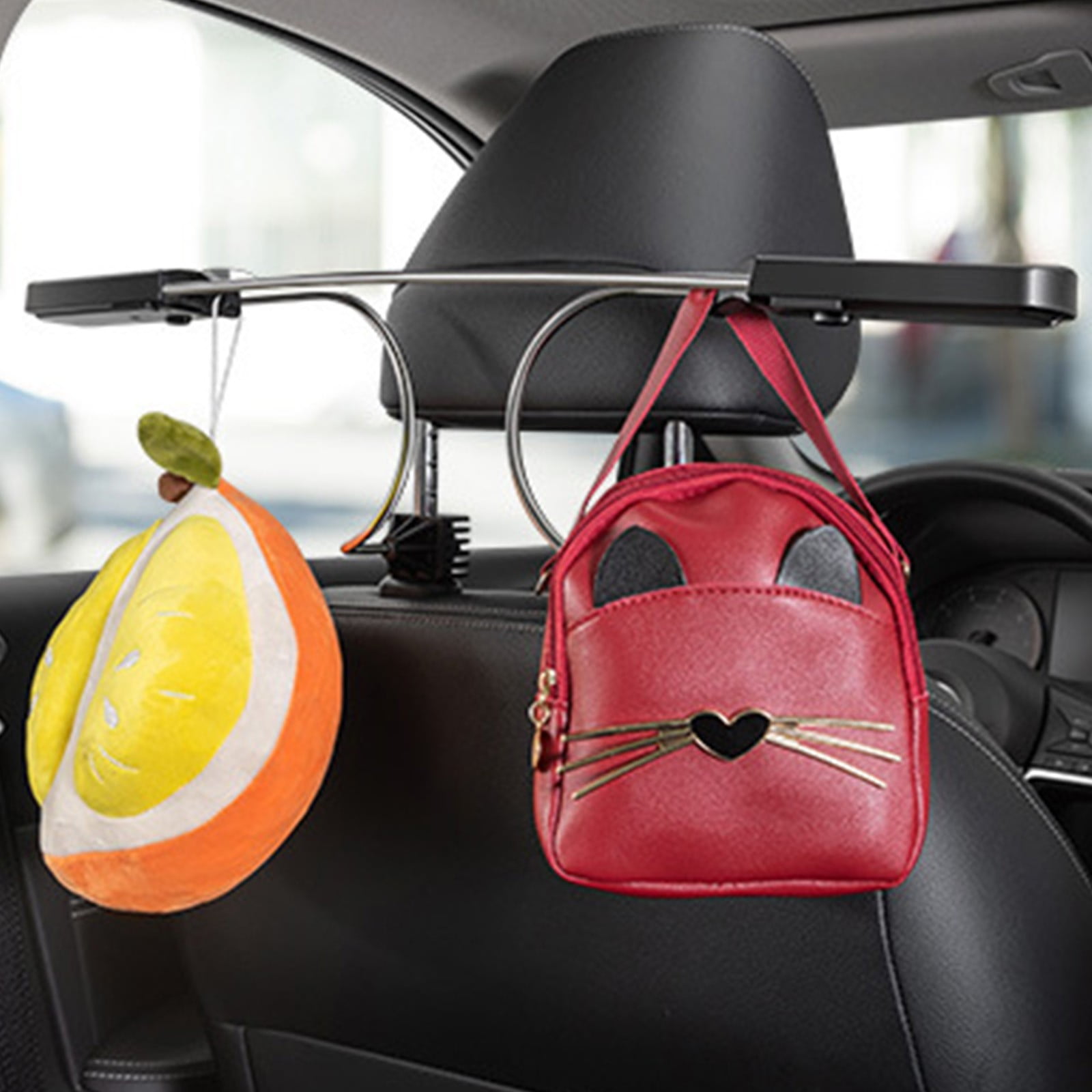 Car Clothes Hanger Retractable Clothing Storage Rack for Suits Shirts Jackets Vehicle Backseat Organizer Travel Car Wardrobe Solution
