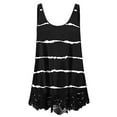 thumbnail image 1 of Gvmfive Women Plus Size Sleeveless Lace Tank Tops Casual Swing Tunic Blouse T-shirt, 1 of 3