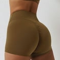 thumbnail image 3 of La cintura alta del entrenamiento del gimnasio del doblez de la yoga de los pantalones cortos apretados de las mujeres pone en cortocircuito los pantalones calientes de elevación de la nalga, 3 of 6