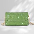 thumbnail image 4 of Bolsos Con Sobre Diamantes Imitación 2023 Minibolsos Noche Piel Sintética para Mujer (verde), 4 of 9
