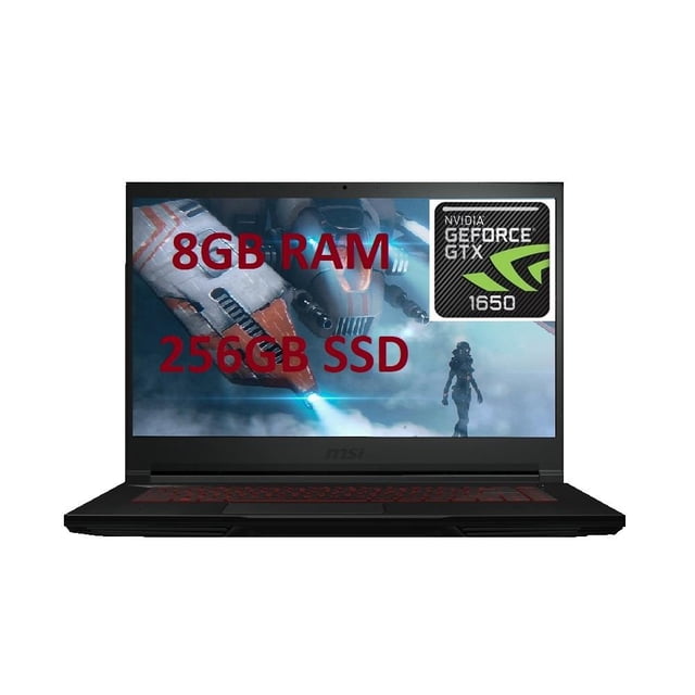 Laptop MSI Gaming Intel Core i5 Gen 10th 8GB RAM 256GB SSD NVIDIA GeForce GTX 1650