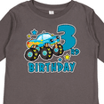 thumbnail image 4 of Inktastic 3rd Birthday Monster Truck Boys Long Sleeve Toddler T-Shirt, 4 of 5