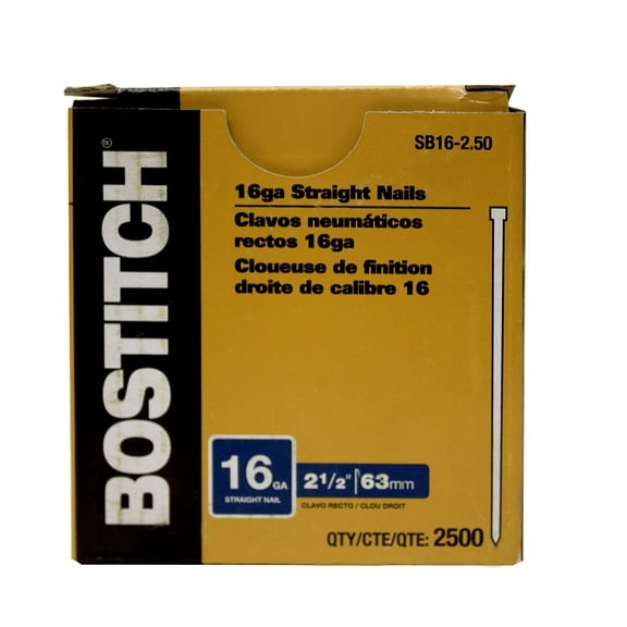 Arrow Finish Nail TV523233 - 2-1/2 Inch, Metal, Multicolor, Hardware Nails for Nail Guns