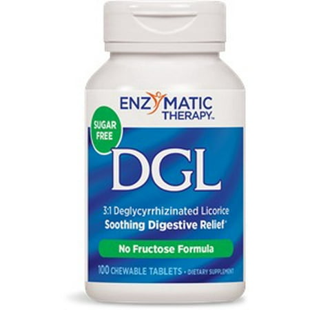 - DGL-FF (No Sugar Or Fructose) Enzymatic Therapy Inc. 100 Chewable