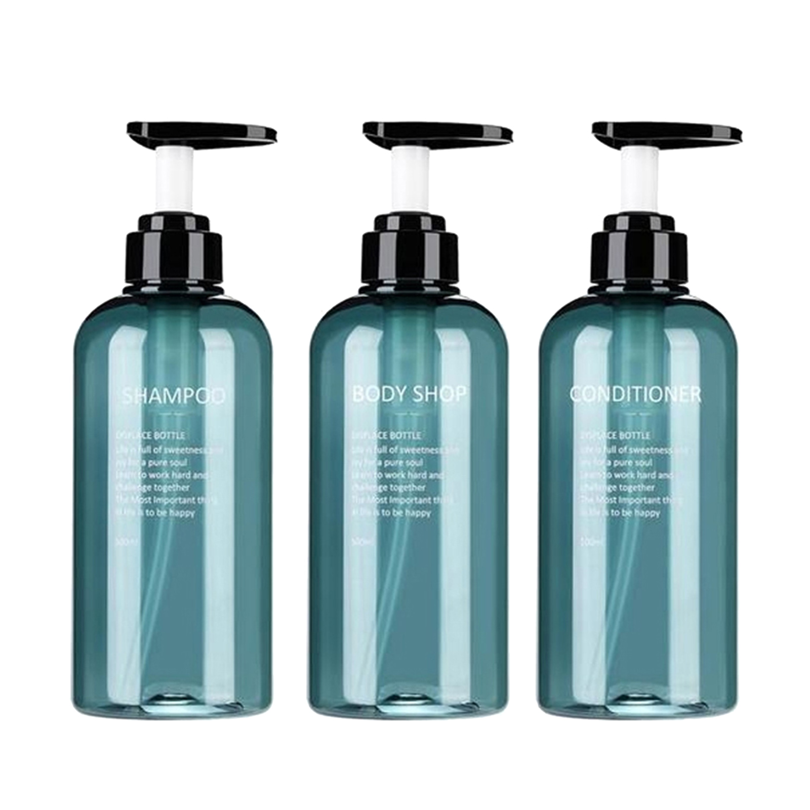 Pump Bottle 3 Pieces Refillable Body Foaming Soap Dispenser Dispenser