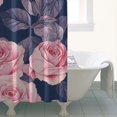 thumbnail image 4 of Pioneer Flower Floral Print Pattern Shower Curtain 36"x72" ,Bathroom Decorative Shower Curtains Set with 12 Hooks,Modern Waterproof Washable Shower Curtain, 4 of 6