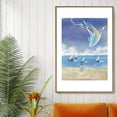 thumbnail image 2 of IDEA4WALL Framed Canvas Wall Art for Living Room, Bedroom Whale Canvas Prints for Modern Home Decoration Ready to Hang, 2 of 4