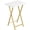 Marble + Gold-1, variant on Folding TV Tray Table Rustic Brown + Black 1 For Small Spaces