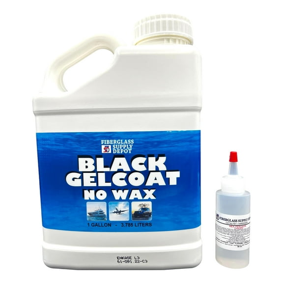 FSD Black Gelcoat No Wax Gallon with 60cc Hardener (MEKP)
