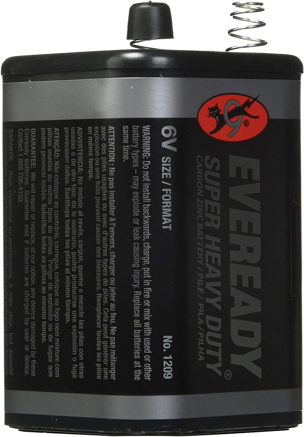 Eveready Super Heavy Duty Battery, 6 Volt [1209] 1 ea 