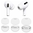 thumbnail image 2 of 4 Pairs Silicone Ear Tips Cover Replacement Earbud XS/S/M/L Size Protective Earbud Tips Covers For Apple AirPods Pro 1st 2nd Gen, 2 of 6