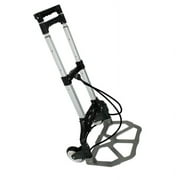Folding Aluminium Hand Truck Cart Luggage Trolley with Black Bungee Cord 176 lbs