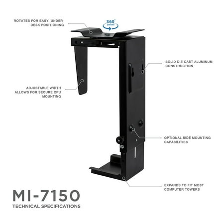 Mount-It! - Under-Desk CPU Mount
