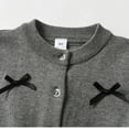 thumbnail image 4 of Favoffer Winter Girls Solid Bow-Accent Knitted Cardigan & Sweater - Play,Lounge,Family,Outdoor 2-14Y, 4 of 6