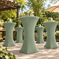 Cocktail Table Covers-spandex Round High Top Cloths Party Sage ...