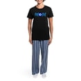 thumbnail image 4 of CafePress - MOM | Evil Eye Pajamas - Women's Short Sleeve Print T-Shirt and Pants Dark Cotton Pajama Set, 4 of 7