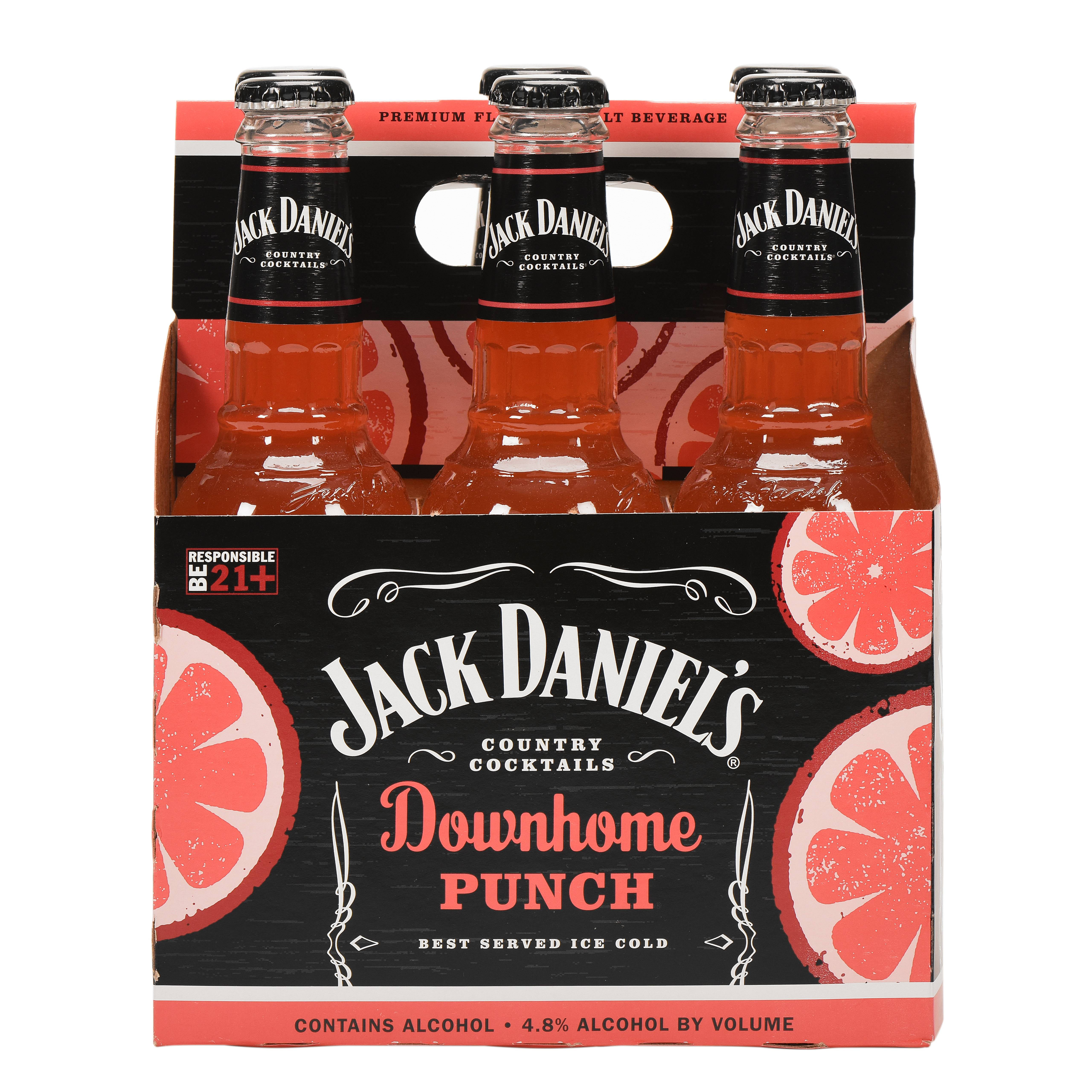 Jack Daniel's Country Cocktails Downhome Punch, 6 pack, 10 fl oz - Walmart.com - Walmart.com