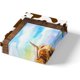 thumbnail image 5 of Juego de cama vaca Funda nórdica estampado vaca marrón, juego de cama girasoles chic King, 5 of 6