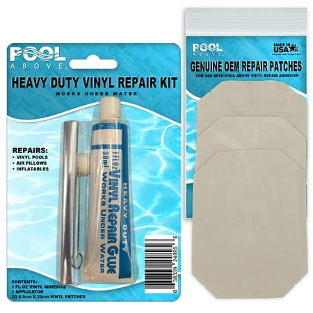 Vinyl Repair Patch Glue Kit for Inflatable Intex Dura Beam Deluxe Single (Best Patch For Air Mattress)