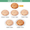 thumbnail image 4 of Uxcell 2-Pack Cooling Rack, 8.3" Round Stainless Steel Baking Rack with 20mm Legs for BBQ/Cooking/Roasting/Grilling/Steaming/Drying, Wire Cooling Rack for Baking [Silver], 4 of 8