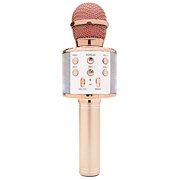 Long Range Bluetooth Karaoke Microphone - Multi Function Wireless Microphones for Singing with Built in Speaker Allows You to Play Music, Switch Songs & Record - 2000mAH Battery Lasts 6-8 Hours