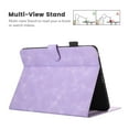thumbnail image 4 of Dteck Folio Case for Samsung Galaxy Tab A 10.1" 2016 SM-T580/T585, Multi-Angle Viewing Stand PU Leather Embossed Butterfly Soft TPU Back Cover with Card Slots & Pencil Holder,Purple, 4 of 7