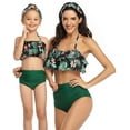 thumbnail image 4 of Girls Swimsuit Two Pieces Bikini Set Ruffle Falbala Swimwear Bathing Suits, 4 of 7