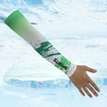 thumbnail image 2 of WTXUE Arm Sleeves, Summer Ice Sleeves Gradually Splash Ink Printed Sleeves for Men and Women Breathable Ice Silk Breathable Outerwear Accessory, Green, 2 of 4