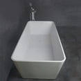 thumbnail image 2 of Vanity Art 59" x 30" Solid Surface Resin Stone Freestanding Bathtub, 2 of 7
