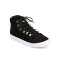thumbnail image 1 of New Women Liliana Dave-1 Suede Ribbed Studded Lace Up High Top Sneaker Size, 1 of 5