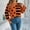 Orange, variant on Uaswgudfs Women's Fall/Winter Star Sweater: Striped Knit Pullover, Oversized Casual Party Style