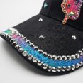 thumbnail image 7 of Hsqqdc Rhinestones Butterfly Baseball Cap, Bling Adjustable Sun Hat for Outdoor Sport, 7 of 7