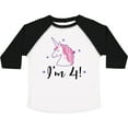 thumbnail image 3 of Inktastic 4th Birthday Cute Unicorn Girls Toddler T-Shirt, 3 of 5