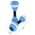 thumbnail image 3 of Btomtd Exercise & Fitness Dumbbells,Dumbbells 1 Pair EVA Water Foam Floating Dumbbell Aquatic Exercise Dumbells Swimming Pool Water Barbells Hand Bar For Water Yoga Fitness, 3 of 3