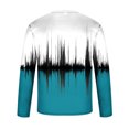 thumbnail image 5 of IROINNID Reduced Mens Pullover Shirts Long Sleeve Round Neck Pullover Electric Wave 3D Printed T-Shirt Blouse,Sky Blue, 5 of 5