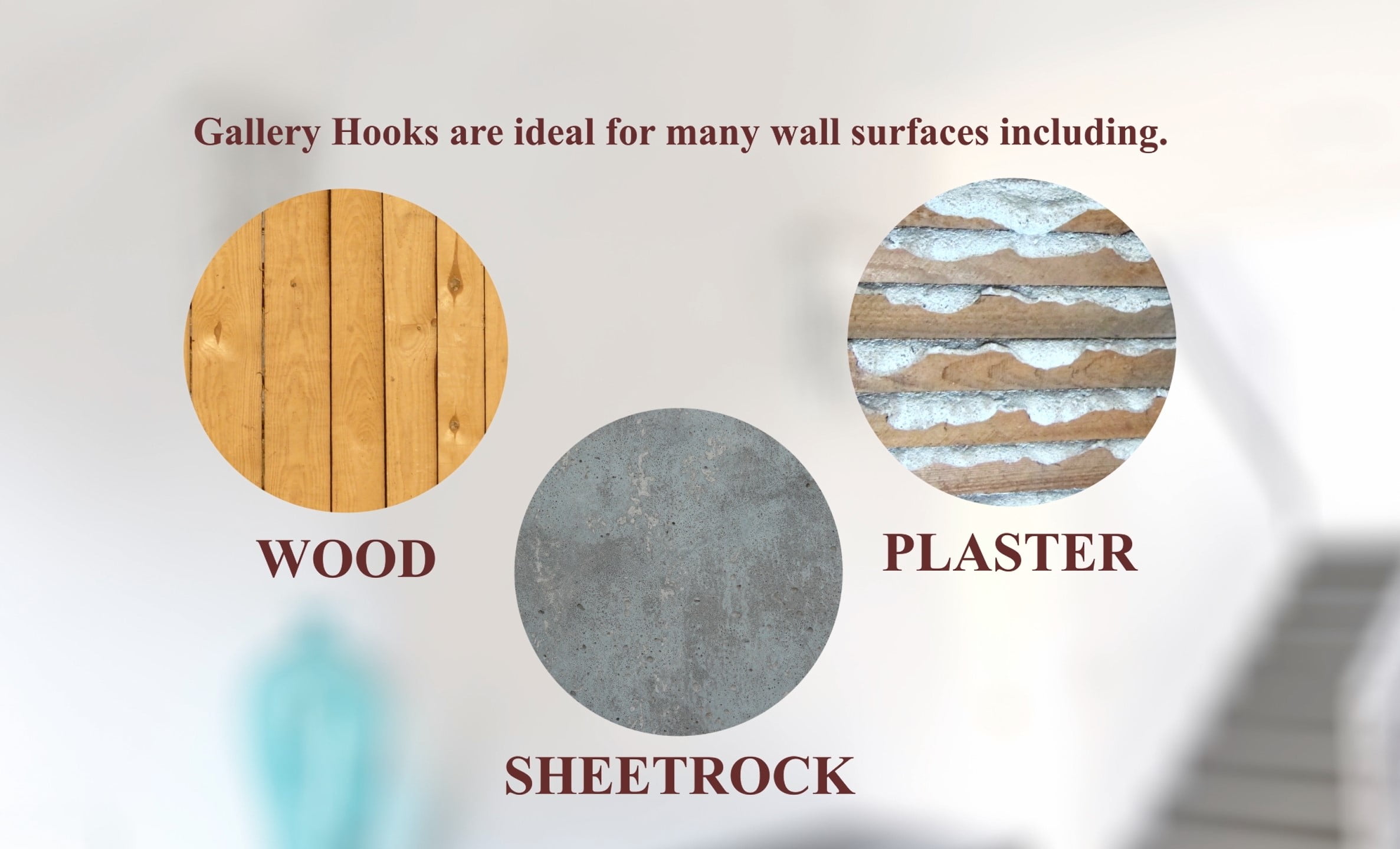 HangZ 30010B Gallery 100lb Picture Hooks (50-Pack)