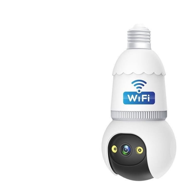 Cámaras de seguridad inteligentes para exteriores con WiFi, vista 360° para el hogar, visión nocturna 1080P, intercomunicador bidireccional con detección de movimiento, auriculares Bluetooth IP66.