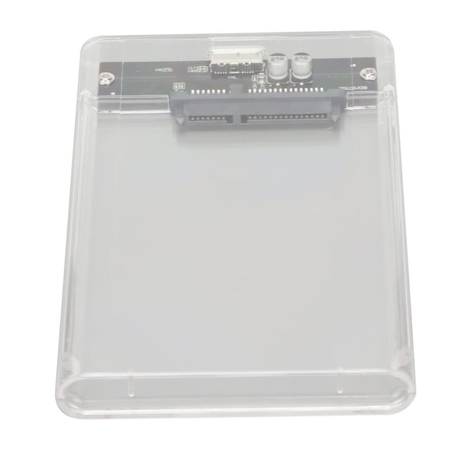 Boîtier de Disque Dur, Disque Adapté USB3.0 pour Interface 2.5 Pouces 7 9.5mm HDD SSD CaseTransparent Gris