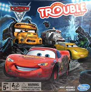 Disney Pixar Cars 3 Trouble Board Game by Hasbro Gaming 2016 for sale online 
