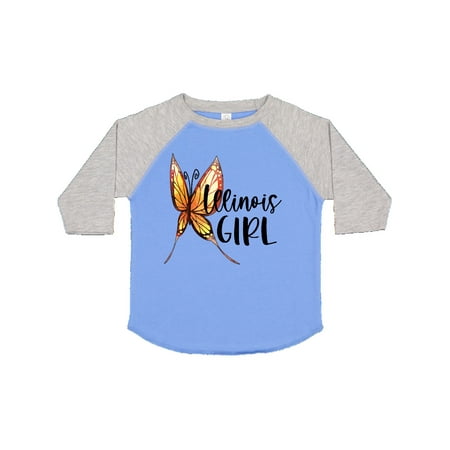

Inktastic Illinois Girl- Butterfly Gift Toddler Toddler Girl T-Shirt