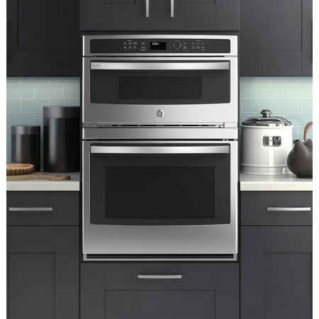 GE Profile - 30" Built-In Double Electric Convection Wall Oven - Stainless Steel