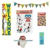 Eureka Dr. Seuss Cat in the Hat School Teacher Classroom Set - Pennant Banner, Bookmarks, Stickers, Hats, Decorating Kit, and Welcome Banner