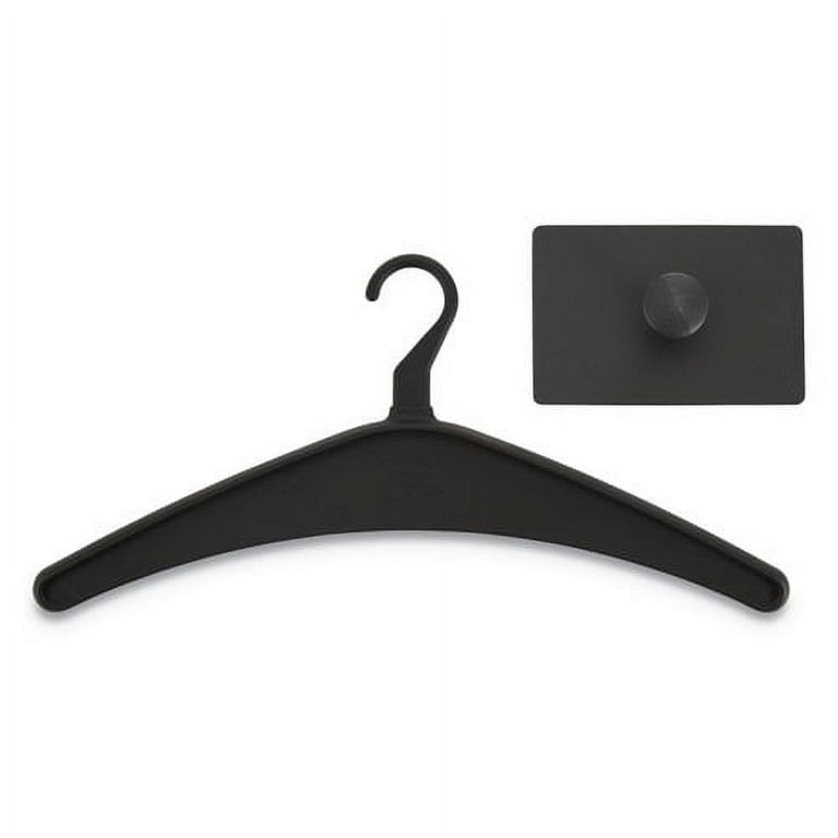 Magnetic Coat Hook with Heavy-Duty Hanger, Metal Hook, Black Magnetic Coat Hook with Heavy-Duty Hanger, Metal Hook, Black