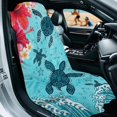 thumbnail image 2 of Kuiaobaty Sea Turtle Print Car Seat Towel Cover After Gym Hibiscus Plumeria Print Sweat Towels for Car Seats Quick-Dry Seat Shield for Truck Sedan SUV, Easy to Install, 2 of 8