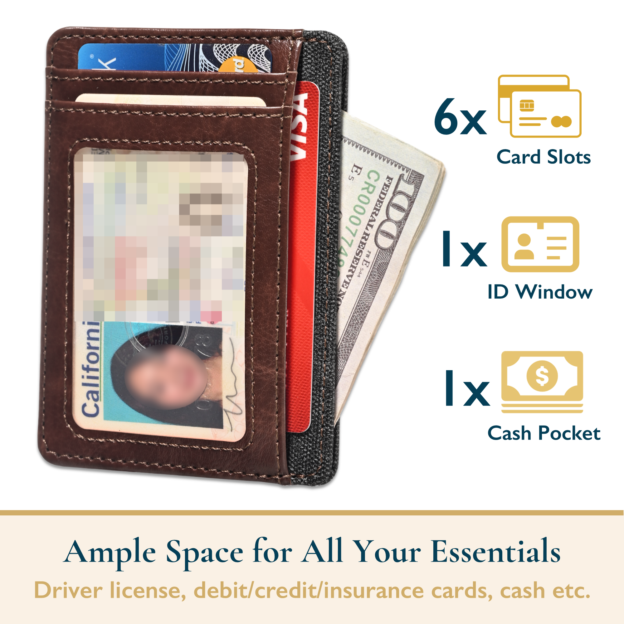 ComfiTime Slim Minimalist RFID Wallet photo 3