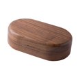 thumbnail image 3 of Caja organizadora de joyería duradera con apertura, soporte de almacenamiento portátil, regalo de cumpleaños Marron oscuro, 3 of 6