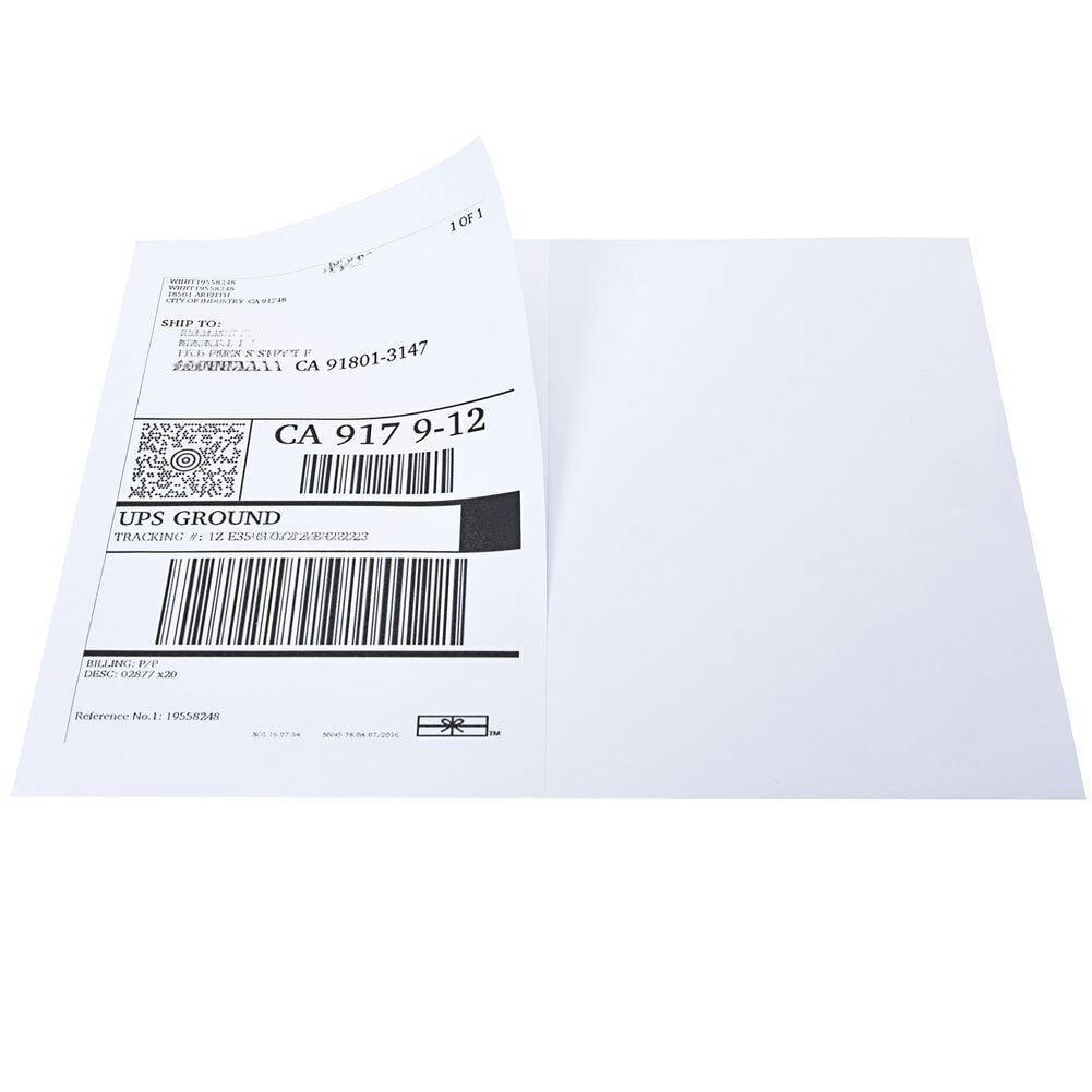 MPRT 500 Half Sheet Label Self Adhesive Shipping Labels, 8.5" x 5.5" Mailing Address Blank Labels for Laser & Inkjet Printers (Total 500 Labels = 250 Sheets)