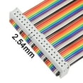 thumbnail image 4 of IDC 40 Pins Wire Flat Multicolored Flexible Rainbow Ribbon Jumper Cable 30cm, 4 of 5